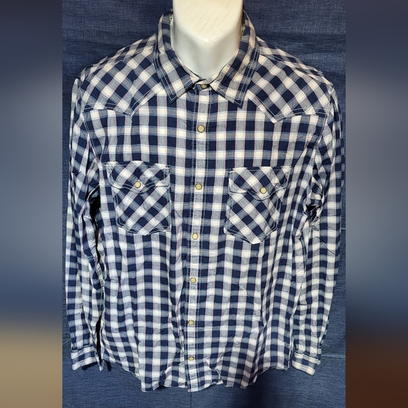 AEROPOSTALE Western original quality snap button shirt size Large - Picture 4 of 4
